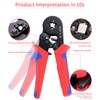 Ferrule Crimping Tool Kit, Hibisaws 0.25-10mm² Self-Adjustable Ratchet Bootlace Crimper