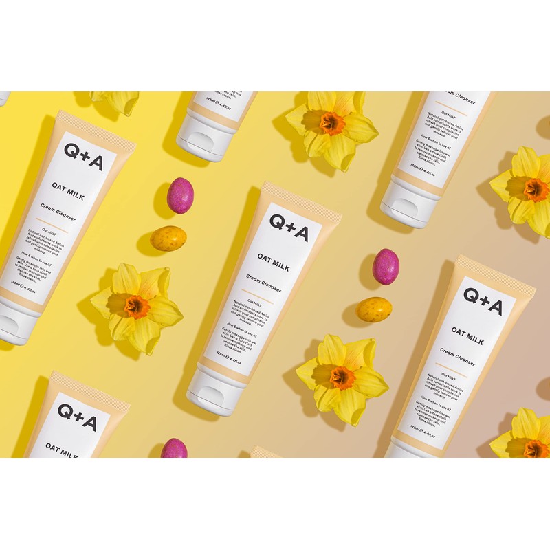 Q+A Oat Milk Cream Cleanser, a Moisturising Face Cleanser Formulated