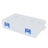3Pcs Transparent Parts Box Removable Separate Grid Hardware Tools Organizer