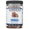 Sanders Milk Chocolate Sea Salt Caramel Thins, Kosher, 18 Ounce