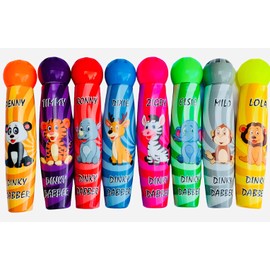 Thomas & Anca Club Supplies Ltd Bingo Dabbers Dinky Dabbers 8 pack with 60 Bingo Tickets Pack Bingo Gift Bingo Set Kids Family Bingo