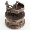 Bronzed Mozart Playing Piano Spinning Music Box