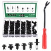 Keadic 120pcs Nylon Car Bracket Assortment 6.3mm 8mm 9mm 10mm