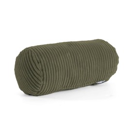 mokebo Neck Roll with Corduroy Cover 'Das Nook', Cosy Cushion Roll, Decorative Cushion or Decorative Cushion, Also as Sofa Cushion, Back Cushion, Reading Cushion or Knee Roll in Olive, 17.5 x 17.5 x