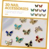 Healeved 40pcs Rhinestones Nail Charms Manicure Decorations for Nail Art