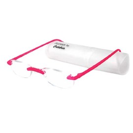 Calabria Flexie Low Profile 714 Reading Glasses&Slim Case+4.50 Fuchsia Hot Pink