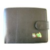 Quality black leather Kawasaki wallet