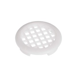 sourcing map Round Mesh Hole Air Vents Plastic Vent White Cover 30mm Hole Dia 4mm Height for Cupboard Shoebox 10pcs