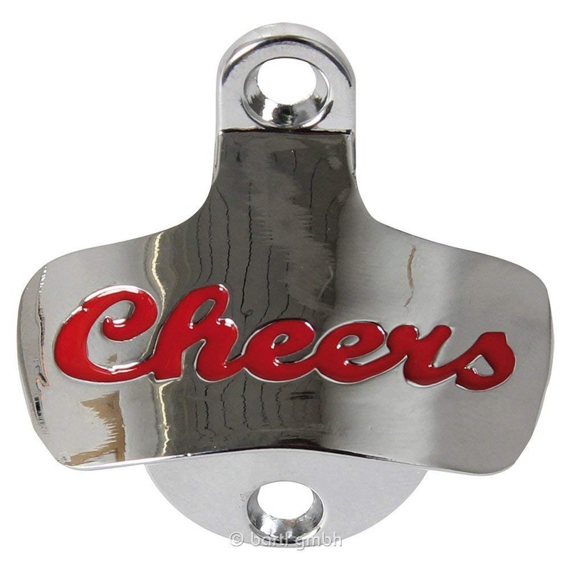 Décapsuleur mural cHEERS en métal