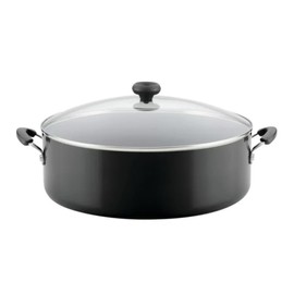 Generic 14-inch Easy Clean Nonstick Family Pan, Jumbo Cooker with Lid (Black), 15.37