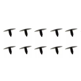 DELPA 10 pcs Kit = Black Nylon Hood Insulation Retainer Clips for Ford W705002-S300