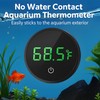 CTWPets Digital Fish Tank Thermometer, LED Display, ±0.9°F Accuracy, for