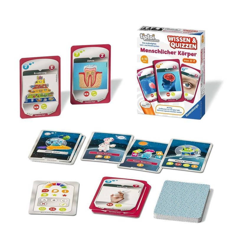 Ravensburger tiptoi 00080 Knowledge and Quizzes: Human Body, Quiz Game