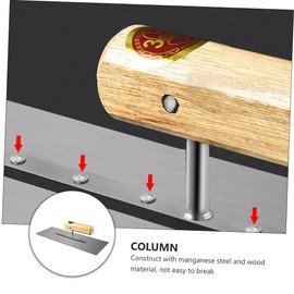 UKCOCO Finishing Trowel for Cement Concrete 11cm Wide 32cm Handheld Manganese Steel Trowel Comfortable Handle for Plastering Jobs