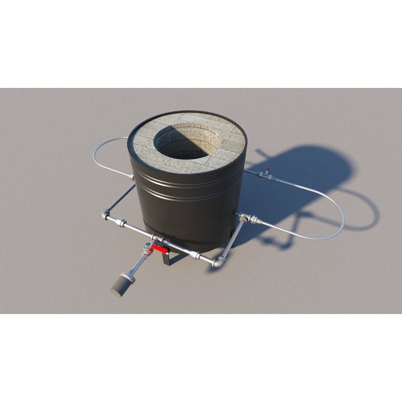 Gas Smelting Furnace Plans DIY Melt Scrap Gold Silver Forge