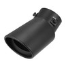 X AUTOHAUX 60mm 2.36" Inlet Bending Universal Car Exhaust Tip