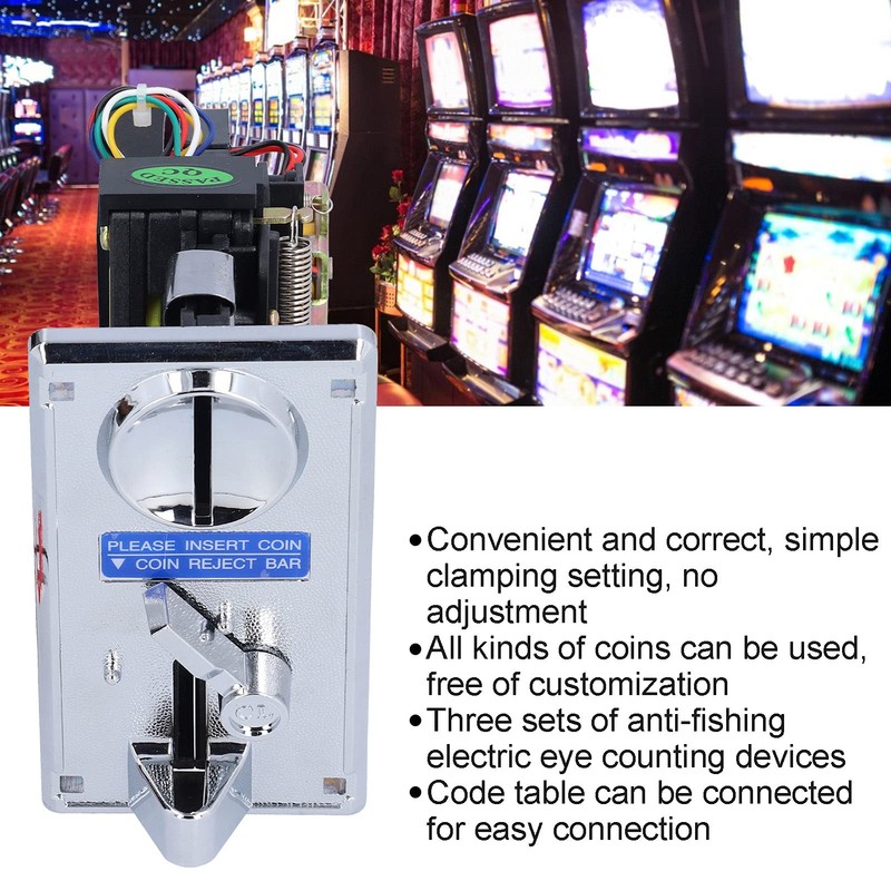 Snufeve CPU Coin Selector, Practical Coin Acceptor Durable Plastic +