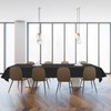 YSYJ 3 Pack Black Plastic Tablecloth Disposable Rectangular Table Cloth
