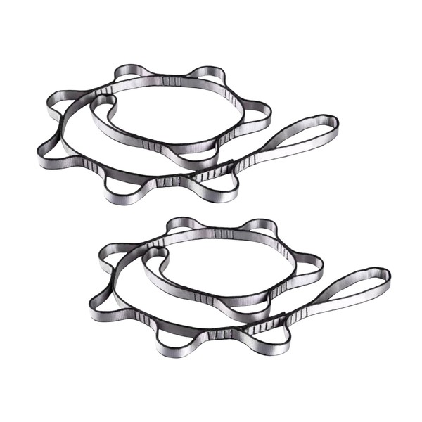 2pcs safety daisy chain, multi-ring adjustable nylon strap rope yoga