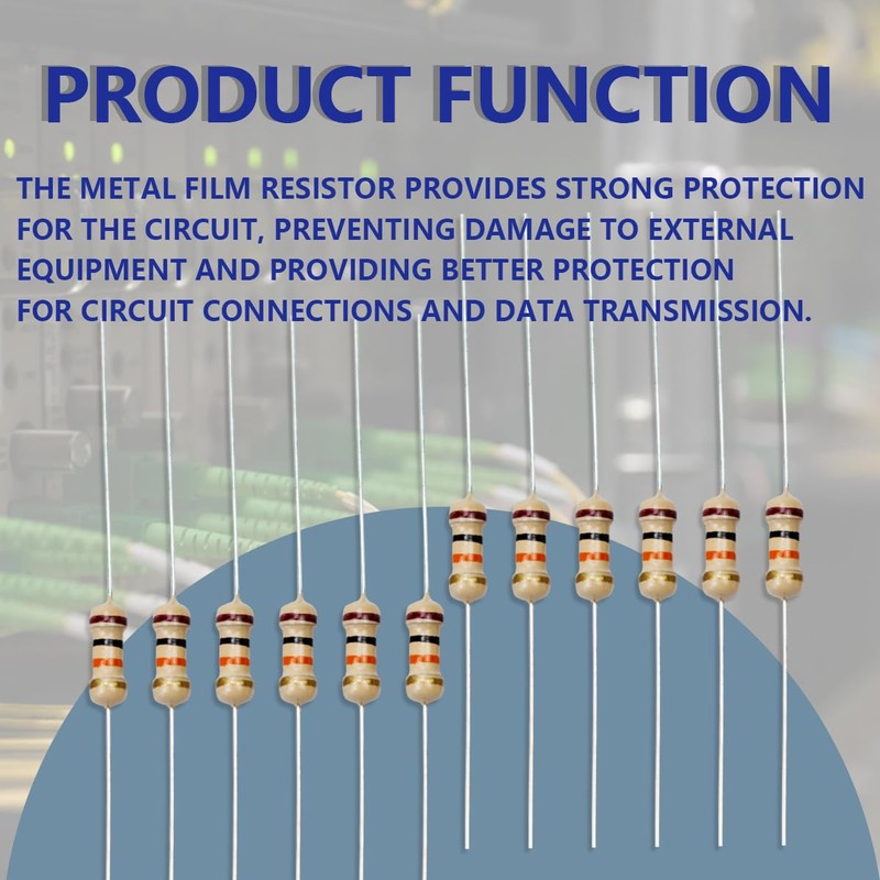 Innfeeltech 100 Pcs 1/4W 5% Tolerance 10KΩ Carbon Film Resistance