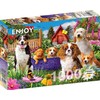 ENJOY Puzzle Dogs and Puppies in Garden Illustration – 1000