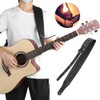 Guitar Strap Thickened Widened Adjustable PU Leather Decompression Shoulder Belt