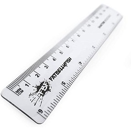 Ashton and Wright - 6 Inch / 15cm Transparent Rulers - Shatter Resistant - Pack of 2 - Clear