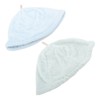 2pcs Sauna Cap Coral Fleece Highly Absorbent Elastic Men Women
