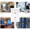 10 Pack 2 Port Ethernet Wall Plate, Cat6 Female to