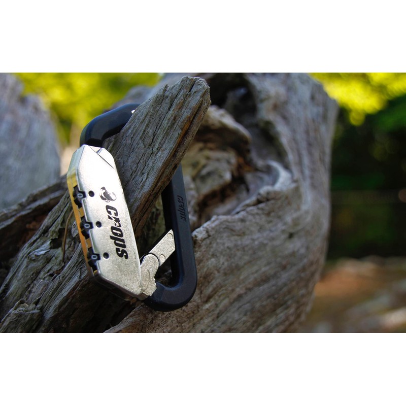 crops Carabiner Lock with Coil Wire ELK 0.1 x 59.1