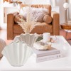 Shell Ceramic Vase Dried Flowers Handmade Vases for Home Decoration