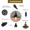 Crzpchas Vintage Lampshade Pendant Lamp Outdoor Pendant Lamp with Plug