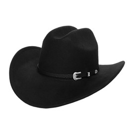 Antsparty Cowboy Hat for Women and Men, Unisex Western Cowboy Hat Wide Brim Badge Felt Hat, Vintage Cowboy Accessories for Western Theme Party