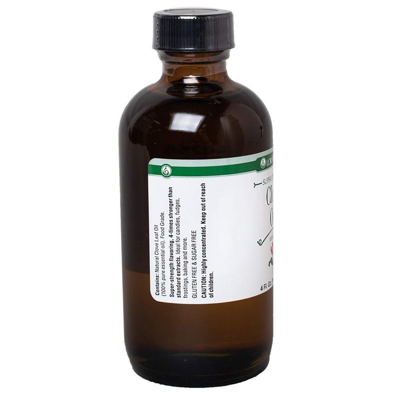 LorAnn Clove Leaf Oil Super Strength Natural Flavor, 4 ounce