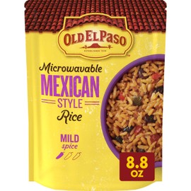 Old El Paso Rice, Mexican Style Rice, Microwavable Pouch, 8.8 oz