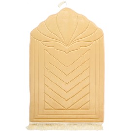 Greatfool Muslim Prayer Mat for Islamic Prayer Mat - Muslim Prayer Mat Thick and Comfortable for Men and Women Muslim - Islam Prayer Mat - Beige
