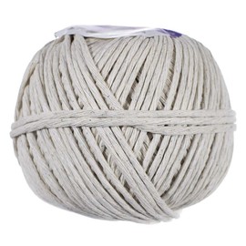 Polished Beef Cotton Twine - (3 MM x 270 Feet) - Cotton and Polyester Twine Blend