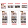 Sorbus Large Clear Makeup Organizer - Detachable 4-Piece Jewelry &