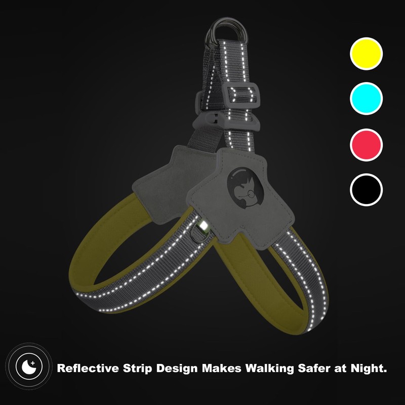 Step In Dog Harness with Reflective Stripes, Breathable Mesh Padded