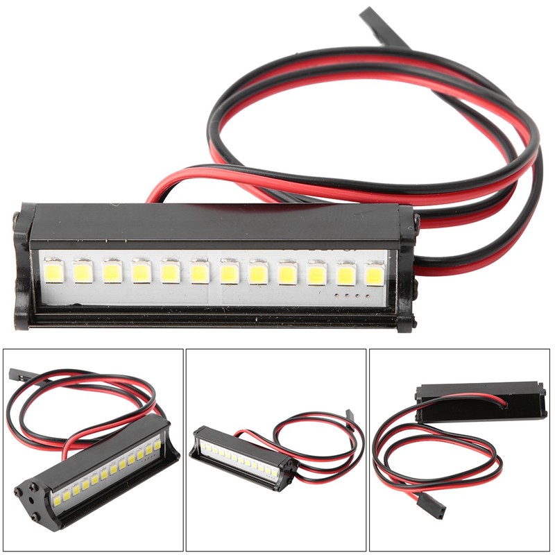 12pcs LED 1/10 RC High Brightness Headlight Model Car Spotlight
