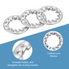 sourcing map M10 10Pcs Internal Tooth Washers, 304 Stainless Steel