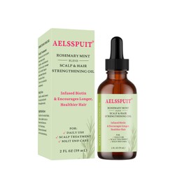 Rosemary Mint Scalp & Hair Strengthening Oil with Biotin, Daily Use Treatment, 59 mL