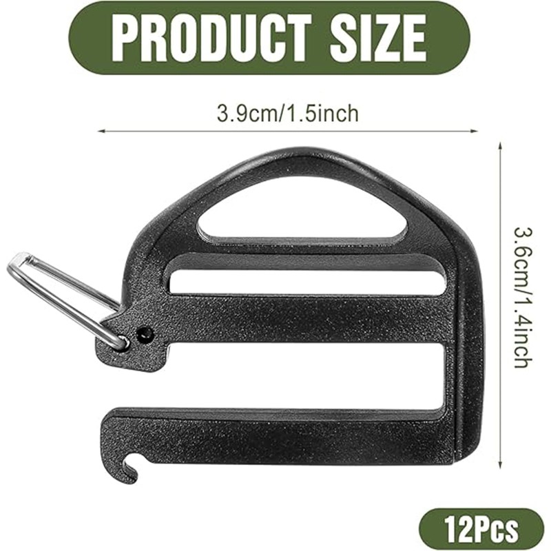 10 PCS, Outdoor Hiking Backpack Buckle, Quick-Disassemble Plastic Buckle. Suitable