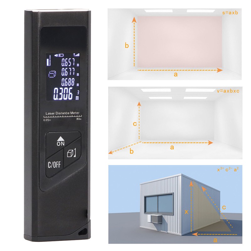 Miniature Laser Range Finder Handheld Miniature Portable Distance Meter with