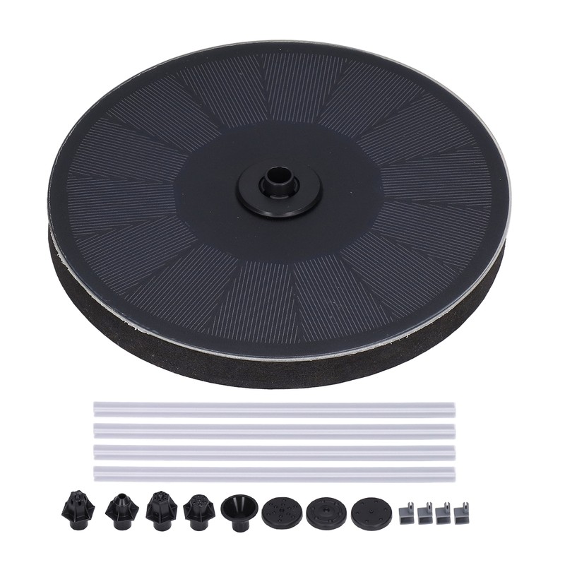 Solar Bird Bath Fountain Water Pump Decoration for Gardens Pools