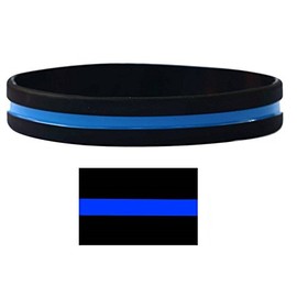 Thin Blue Line Wristband - Adult