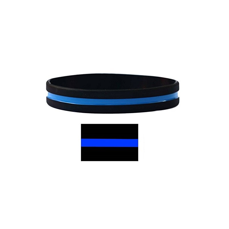 Thin Blue Line Wristband - Adult