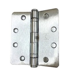 Hager Full Mortise Steel Hinge RC-BB1279 NRP 4.5 x 4.0 US26D/652 (Satin Chrome) 1/4" Radius Corners - Box of 3 Ball Bearing hinges