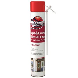 Kraken Bond Gaps & Cracks Expanding Foam Sealant - (1x24oz) High Expansion Polyurethane Spray Foam for Window & Door, Straw Use Waterproof High Yield Gap Filler - 1 Pack