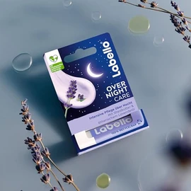LABELLO Overnight Care Lippenpflegestift, Lippenpflege mit Sheabutter & √§therischem Lavendel√∂l f√ºr sanfte Lippen am Morgen, Lippenbalsam f√ºr 8h Pflege √ºber Nacht (4,8 g)